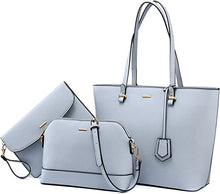 Load image into Gallery viewer, Purses and Handbags for Women Fashion Tote Bags Shoulder Bag Top Handle Satchel Bags Purse Set 3pcs