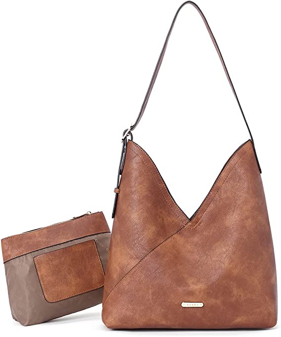 Hobo Bags for Women Vegan Leather Purses Designer Handbags Tote Fashion Large Ladies Shoulder Bag