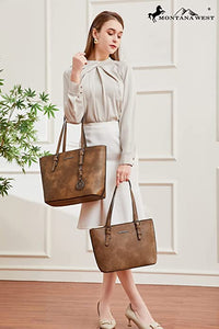 Women Handbags Set Tote Bag for Women Large and Medium Shoulder Bag Satchel Hobo 2pcs Purse Set