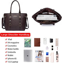 Load image into Gallery viewer, Purses and Handbags for Women 3PCS Tote Purse and Wallet Set
