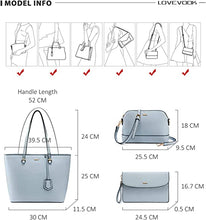 Load image into Gallery viewer, Purses and Handbags for Women Fashion Tote Bags Shoulder Bag Top Handle Satchel Bags Purse Set 3pcs
