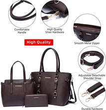 Load image into Gallery viewer, Purses and Handbags for Women 3PCS Tote Purse and Wallet Set
